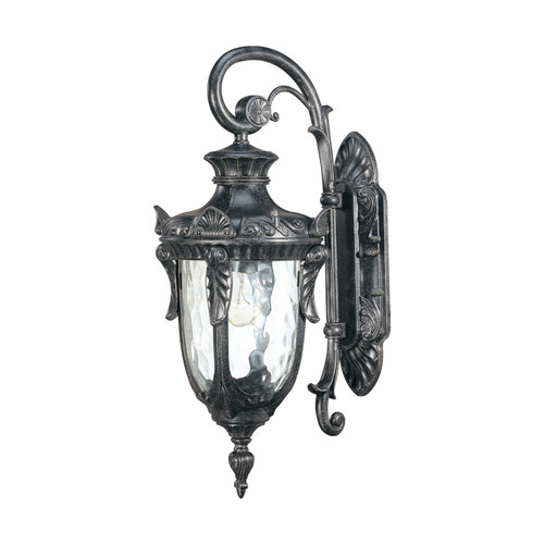 Nuvo 60/2023 Dunmore; 1 Light; Small Wall Lantern; Arm Down with Clear Water Glass