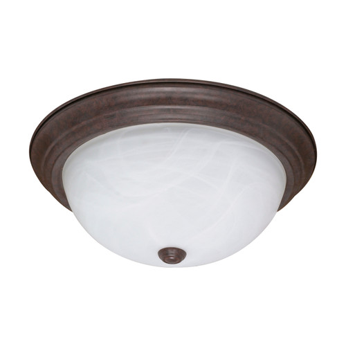 Nuvo 60/207 3 Light; 15 in.; Flush Mount; Alabaster Glass