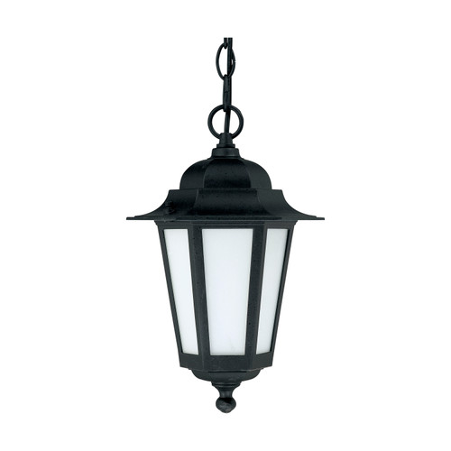 Nuvo 60/2209 Cornerstone ES; 1 Light; 13 in.; CFL Hanging Lantern with Satin White Glass; 13w GU24 Included