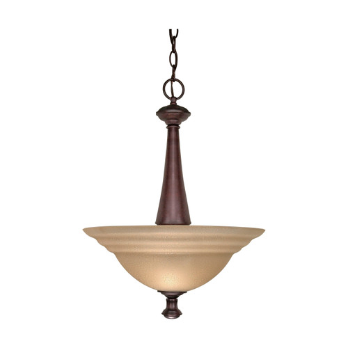 Nuvo 60/2418 Mericana ES; 2 Light; Pendant with Amber Water Glass; Lamp Included