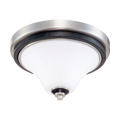 Nuvo 60/2457 Keen ES; 1 Light; 11 in.; Flush Dome with Satin White Glass; Lamp Included