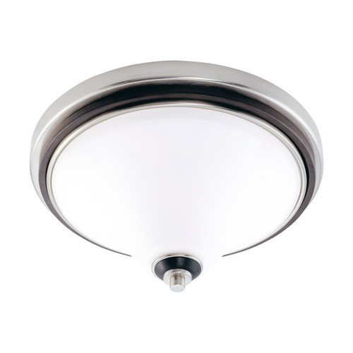 Nuvo 60/2459 Keen ES; 2 Light; 15 in.; Flush Dome with Satin White Glass; Lamp Included