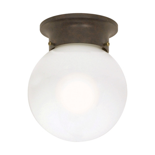 Nuvo 60/247 1 Light; 6 in.; Ceiling Mount; White Ball