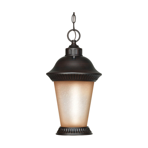 Nuvo 60/2504 Clarion ES; 3 Light; Hanging Lantern with Brushed Wheat Glass; Lamp Included