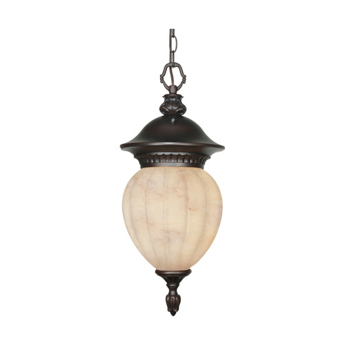 Nuvo 60/2514 Balun ES; 3 Light; Hanging Lantern with Honey Marble Glass; Lamp Included