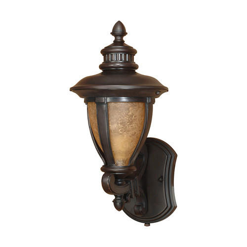 Nuvo 60/2516 Galeon ES; 1 Light; Wall Lantern Arm Up with Tobago Glass; Lamp Included
