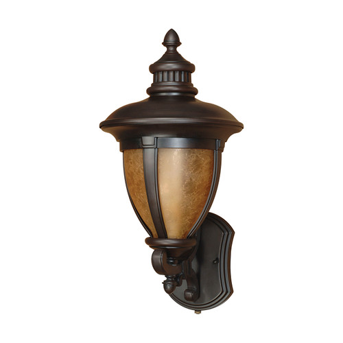 Nuvo 60/2518 Galeon ES; 3 Light; Wall Lantern Arm Up with Tobago Glass; Lamp Included