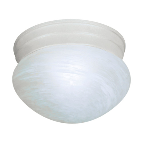 Nuvo 60/2636 1 Light ES Small Mushroom with Alabaster Glass; (1) 13w GU24 Lamp Included