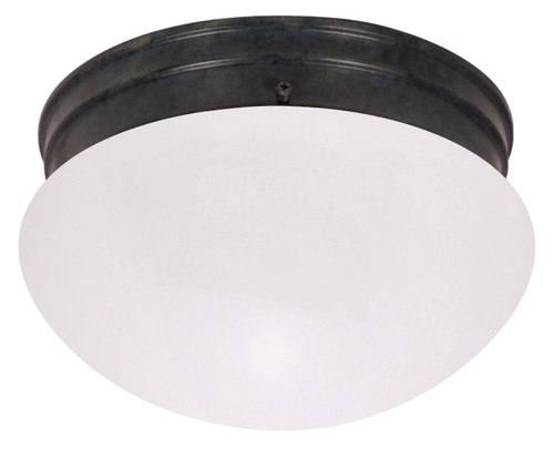 Nuvo 60/2653 8 in.; Mushroom Mahogany Bronze Frosted Glass Incandescent