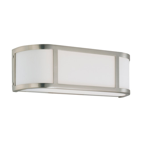 Nuvo 60/2871 Odeon; 2 Light; Wall Sconce with Satin White Glass