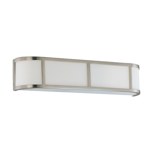Nuvo 60/2873 Odeon; 3 Light; Wall Sconce with Satin White Glass