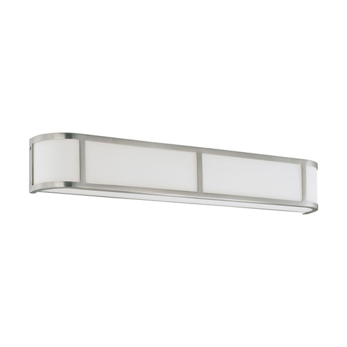 Nuvo 60/2875 Odeon; 4 Light; Wall Sconce with Satin White Glass