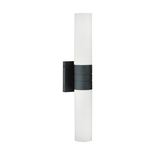 Nuvo 60/2937 Link; 2 Light; (Vertical) Tube Wall Sconce with White Glass