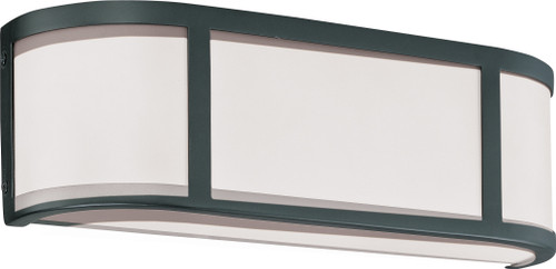 Nuvo 60/2972 Odeon; 2 Light; Wall Sconce with Satin White Glass