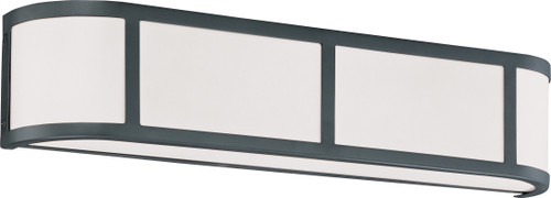 Nuvo 60/2973 Odeon; 3 Light; Wall Sconce with Satin White Glass