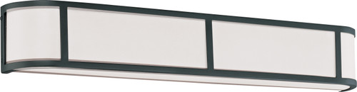 Nuvo 60/2974 Odeon; 4 Light; Wall Sconce with Satin White Glass