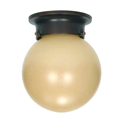 Nuvo 60/3114 1 Light; 6 in.; Ceiling Mount with Champagne Glass; (1) 13W GU24 Lamp Included