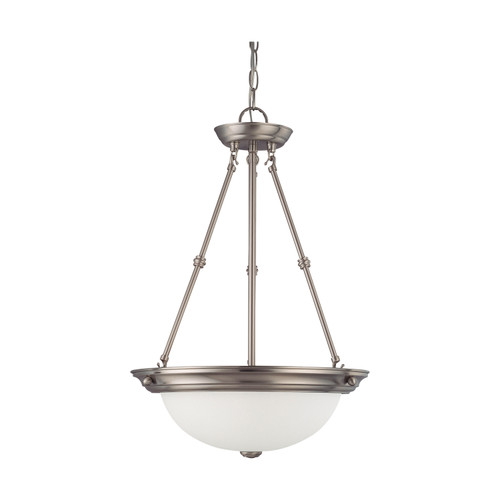 Nuvo 60/3247 3 Light; 15 in.; Pendant with Frosted White Glass