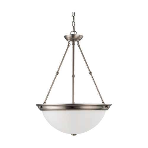 Nuvo 60/3248 3 Light; 20 in.; Pendant with Frosted White Glass