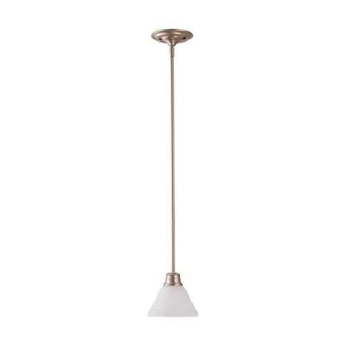 Nuvo 60/3307 Empire ES; 1 Light; 7 in.; Mini Pendant with Frosted White Glass; (1) 13W GU24 Lamps Included