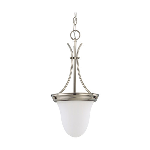 Nuvo 60/3309 1 Light; 10 in.; Pendant with Frosted White Glass; (1) 13W GU24 Lamp Included