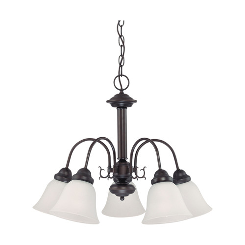 Nuvo 60/3331 Ballerina ES; 5 Light; 24 in.; Chandelier with Frosted White Glass; 13W GU24 Lamps Included