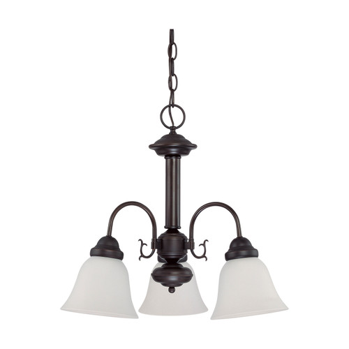 Nuvo 60/3332 Ballerina ES; 3 Light; 20 in.; Chandelier with Frosted White Glass; 13W GU24 Lamps Included