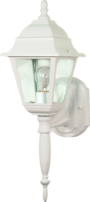 Nuvo 60/3453 Briton; 1 Light; 18 in.; Wall Lantern with Clear Seed Glass; Color retail packaging