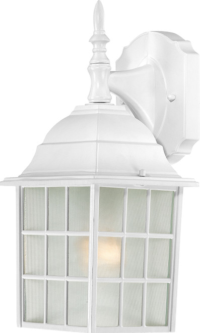 Nuvo 60/3480 Adams; 1 Light; 14 in.; Outdoor Wall with Frosted Glass; Color retail packaging