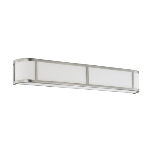 Nuvo 60/3804 Odeon ES; 4 Light; Wall Sconce with White Glass; (4) 13W GU24 Lamps Included