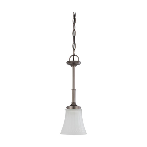 Nuvo 60/4017 Teller; 1 Light; Mini Pendant with Frosted Etched Glass