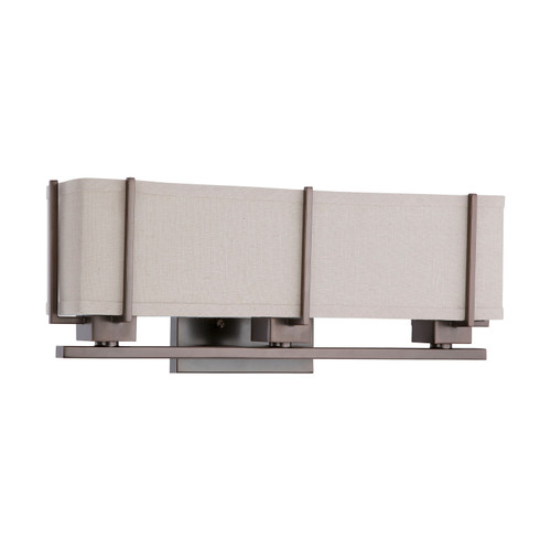 Nuvo 60/4064 Logan ES; 3 Light; Sconce with Khaki Fabric Shade; (3) 13W GU24 Lamps Included