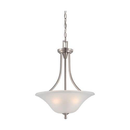 Nuvo 60/4147 Surrey; 3 Light; Pendant Fixture with Frosted Glass