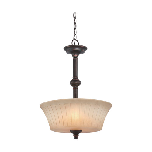 Nuvo 60/4247 Franklin; 3 Light; Pendant with Sienna Glass