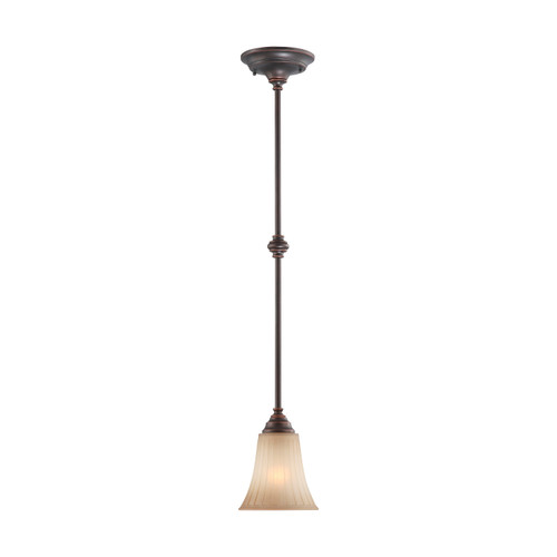 Nuvo 60/4253 Franklin; 1 Light; Mini Pendant with Sienna Glass
