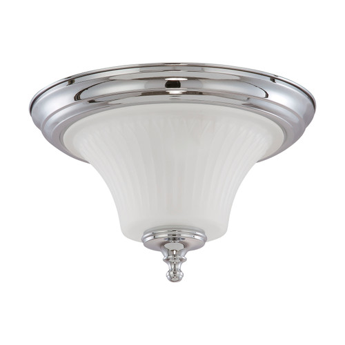 Nuvo 60/4271 Teller; 2 Light; Flush Dome Fixture with Frosted Etched Glass