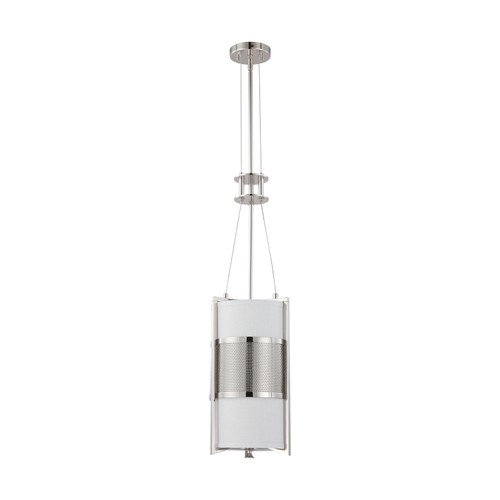 Nuvo 60/4331 Diesel ES; 1 Light; Vertical Pendant with Slate Gray Fabric Shade; (1) 23W GU24 Lamp Incl.