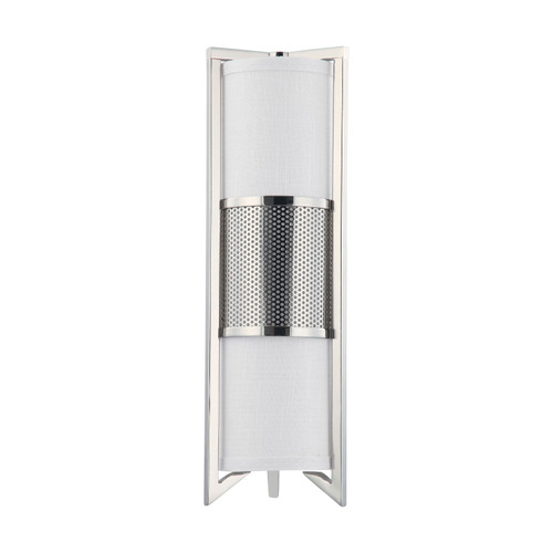 Nuvo 60/4339 Diesel ES; 3 Light; Vertical Sconce with Slate Gray Fabric Shade; (3) 13W GU24 Lamps Incl.