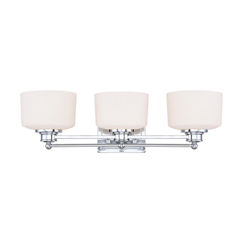 Nuvo 60/4583 Soho; 3 Light; Vanity Fixture with Satin White Glass