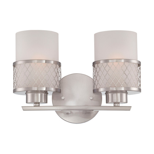 Nuvo 60/4682 Fusion; 2 Light; Vanity Fixture with Frosted Glass