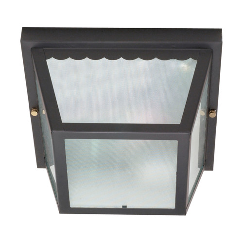 Nuvo 60/473 2 Light; 10 in.; Carport Flush Mount with Textured Frosted Glass