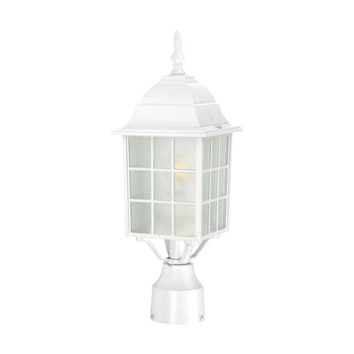 Nuvo 60/4907 Adams; 1 Light; 17 in.; Outdoor Post with Frosted Glass
