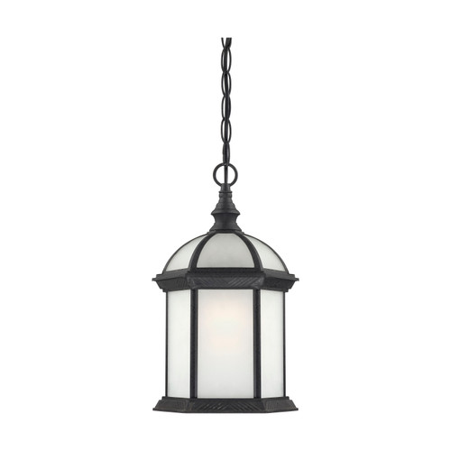 Nuvo 60/4999 Boxwood ES; 1 Light; 14 in.; Outdoor Hang with Frosted Glass; (1) 18W GU24 Base Lamp Included