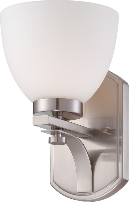 Nuvo 60/5011 Bentlley; 1 Light; Vanity Fixture with Frosted Glass