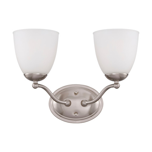 Nuvo 60/5032 Patton; 2 Light; Vanity Fixture with Frosted Glass
