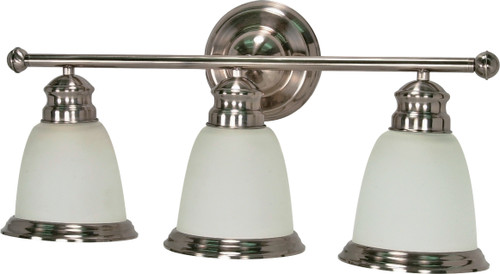 Nuvo 60/508 Palladium; 3 Light; CFL; 22 in.; Vanity; (3) 13W GU24 Lamps Included