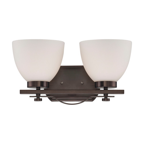 Nuvo 60/5112 Bentley; 2 Light; Vanity Fixture with Frosted Glass