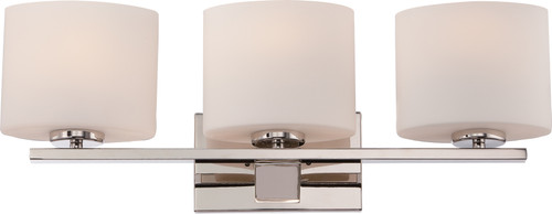 Nuvo 60/5173 Breeze; 3 Light; Vanity Fixture with Etched Opal Glass