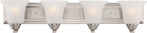 Nuvo 60/5594 Elizabeth; 4 Light; Vanity Fixture with Frosted Glass