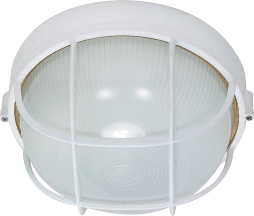 Nuvo 60/562 1 Light; CFL; 10 in.; Round Cage Bulk Head; (1) 18W GU24 Lamp Included